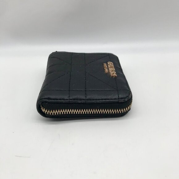 Guess Black Faux Leather Assia Small Zip Around Wallet - Picture 3 of 10
